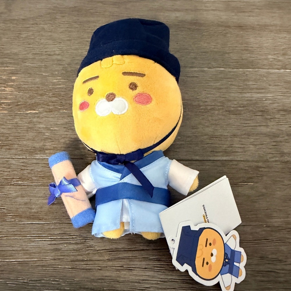 Kakao Friends Little Ryan Scholar Plush Traditional Korean Hanbok Outfit New